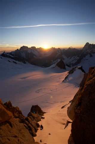 neige glace mixte mont blanc du tacul guide