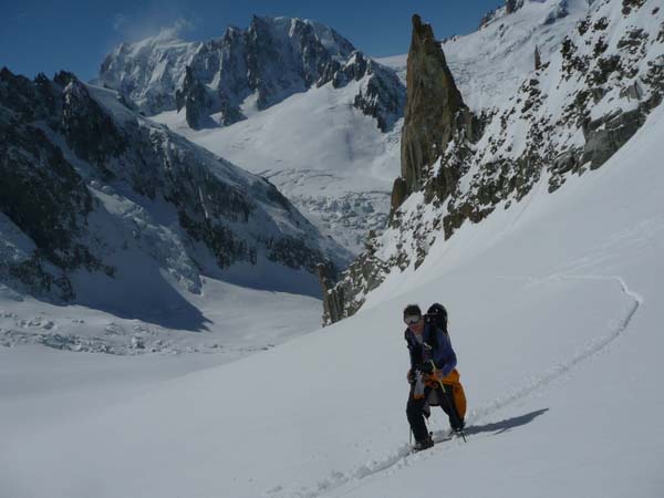 epaule de l aiguille du tacul 30.3.2009 (11)
