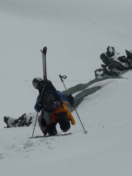 epaule de l aiguille du tacul 30.3.2009 (14)